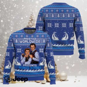 Blue Boats ‘N Hoes Step Brothers Ugly Christmas Sweater