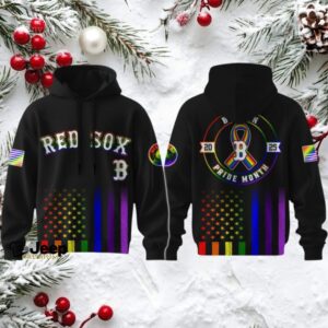 Boston Red Sox x Happy Pride Month Edition Hoodie 3D