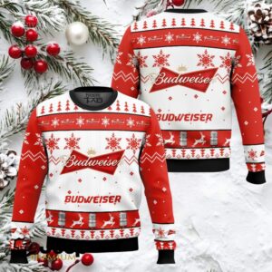 Budweiser Lager Ugly Christmas Sweater
