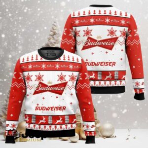 Budweiser Lager Ugly Christmas Sweater