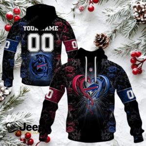 Buffalo Bills NFL Rose Dragon Custom Name