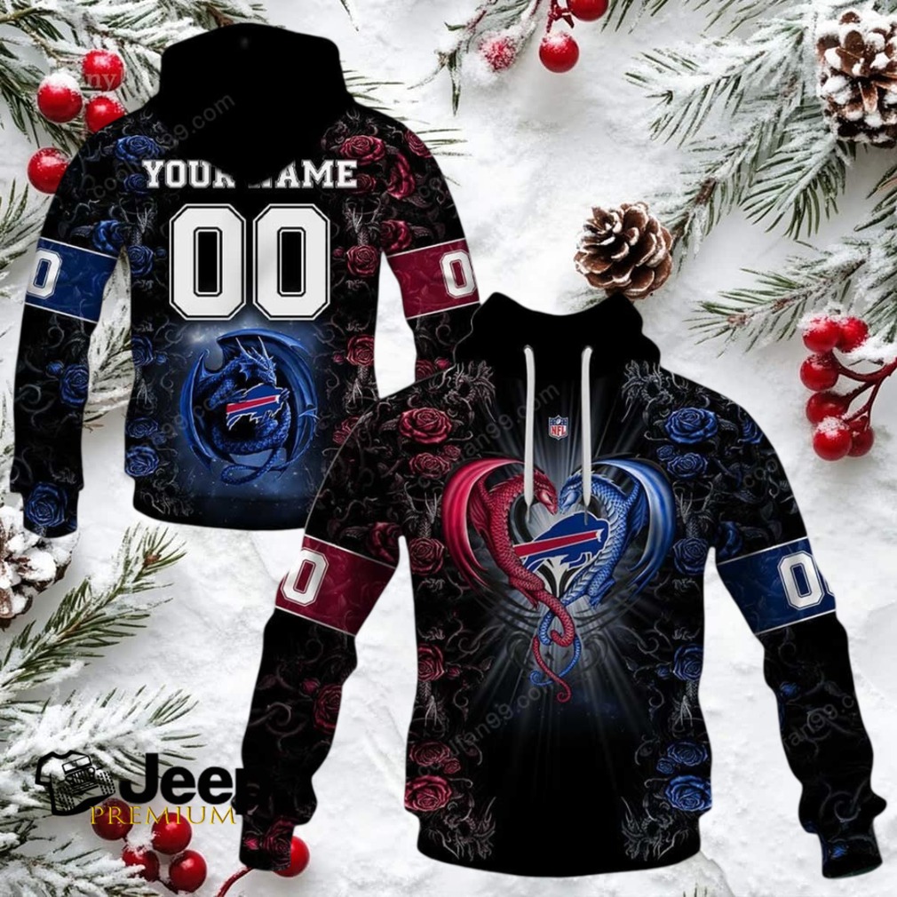 Buffalo Bills NFL Rose Dragon Custom Name Buffalo Bills NFL Rose Dragon Custom Name