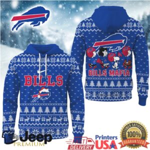 Buffalo Bills Official NFL Cozy Snoopy Football Fan Hoodie