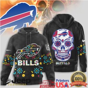 Buffalo Bills Official NFL Dia de los Muertos Limited Editions Hoodie
