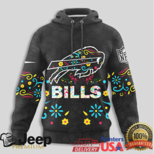 Buffalo Bills Official NFL Dia de los Muertos Limited Editions Hoodie
