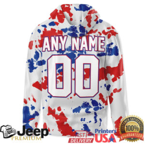 Buffalo Bills Official NFL Gridiron Splash Personalized Hoodie