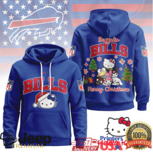 Buffalo Bills Official NFL Hello Kitty Christmas 3D Hoodie