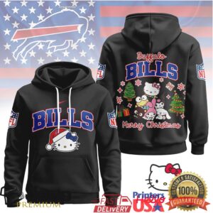 Buffalo Bills Official NFL Hello Kitty Christmas 3D Hoodie