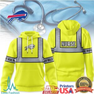 Buffalo Bills Official NFL Nurse Safety Hi Vis Hoodie