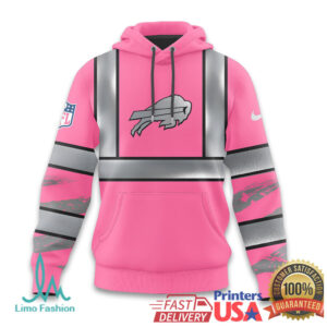 Buffalo Bills Official NFL Pink High Visibility Hoodie