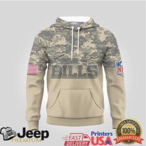 Buffalo Bills Official NFL Thank You For Your Service 3D Hoodie