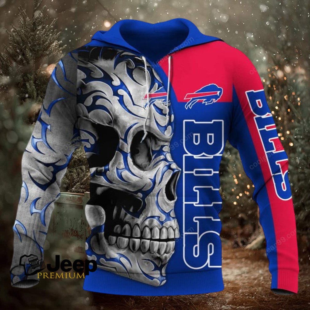 Buffalo Bills Skull Fury NFL Hoodie Buffalo Bills Skull Fury NFL Hoodie