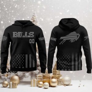 Buffalo Bills x Back To Black Football Hoodie Limited 2025 3D Unisex Hoodie