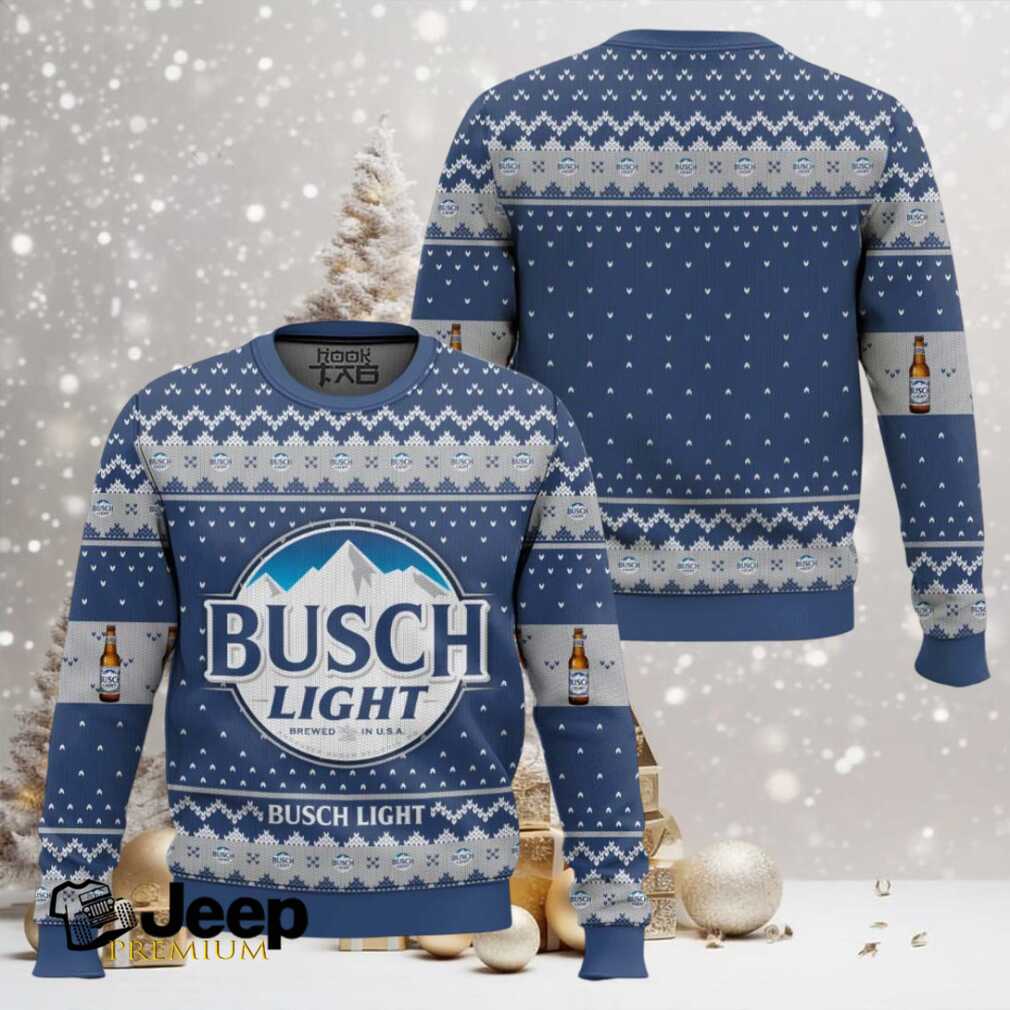 Busch Light American Beer Ugly Christmas Sweater Busch Light American Beer Ugly Christmas Sweater