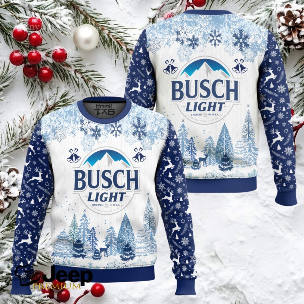 Busch Light American Lager Ugly Christmas Sweater Busch Light American Lager Ugly Christmas Sweater