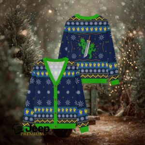 Cactus Christmas Night Ugly Cardigan Sweaters