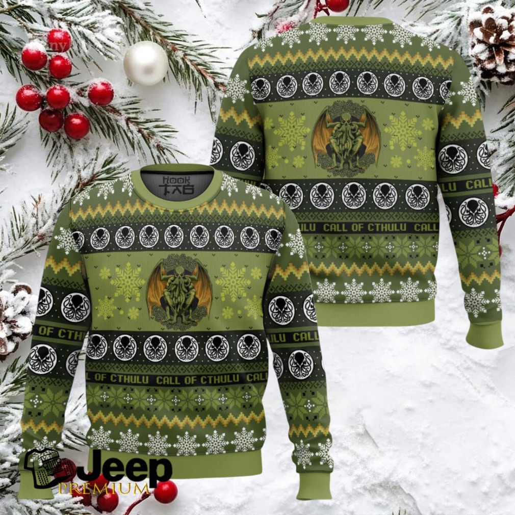 Call Of Cthulu Board Games Ugly Christmas Sweater Call Of Cthulu Board Games Ugly Christmas Sweater