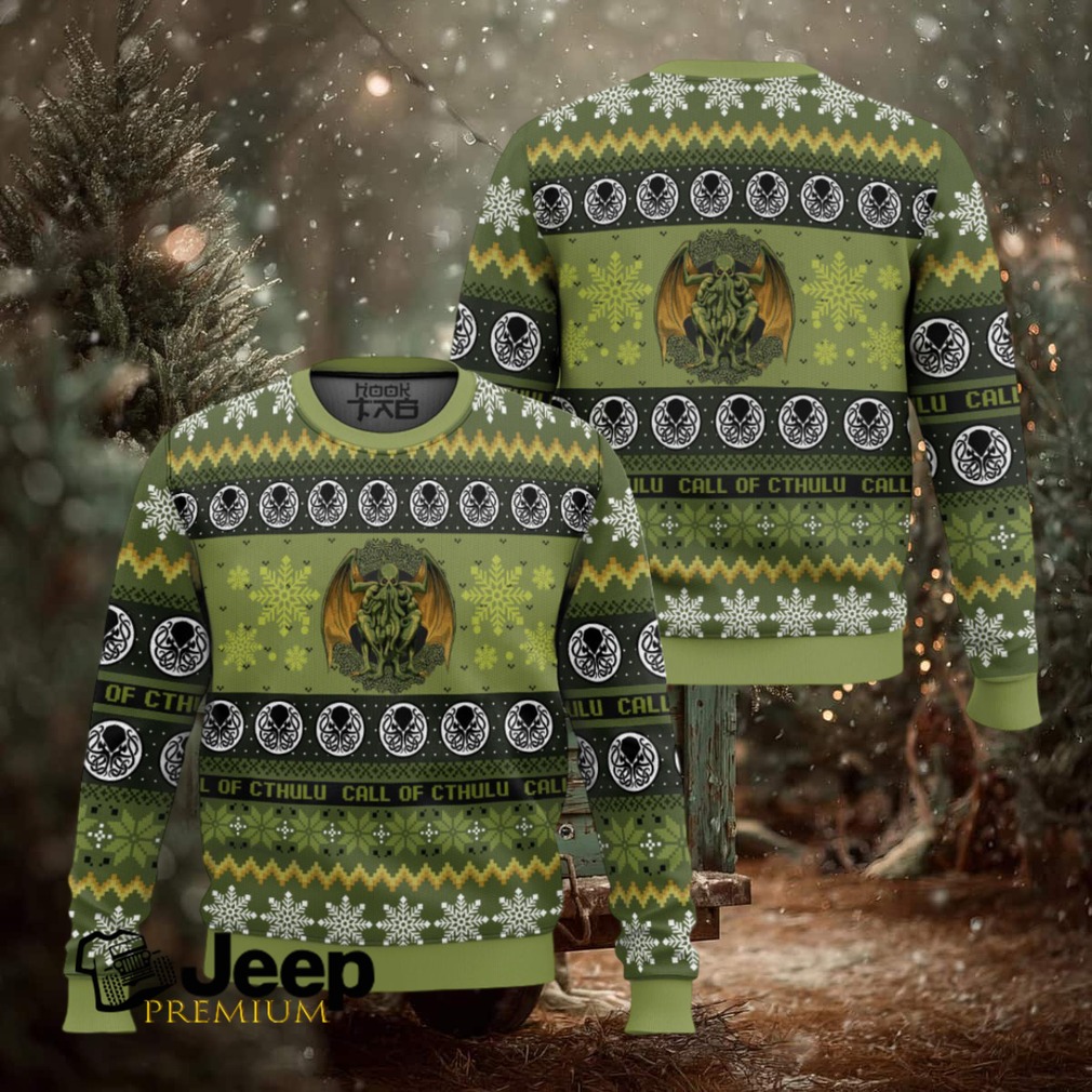Call Of Cthulu Board Games Ugly Christmas Sweater Call Of Cthulu Board Games Ugly Christmas Sweater