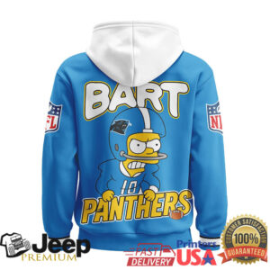 Carolina Panthers Official NFL Bart Simpson Hoodie