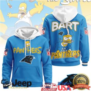 Carolina Panthers Official NFL Bart Simpson Hoodie