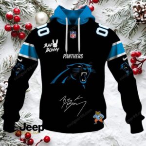 Carolina Panthers x Bad Bunny Super Bowl 2026 NFL Hoodie