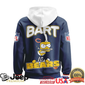 Chicago Bears Official NFL Bart Simpson Hoodie