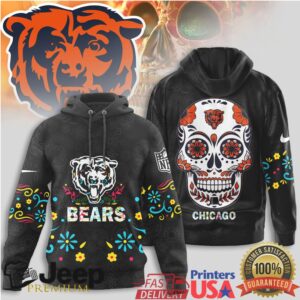 Chicago Bears Official NFL Dia de los Muertos Limited Editions Hoodie