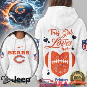 Chicago Bears Official NFL Game Day Waffle Hoodie