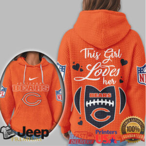Chicago Bears Official NFL Game Day Waffle Hoodie