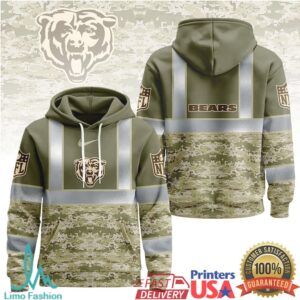 Chicago Bears Official NFL Hi Vis Salute to Service Hoodie