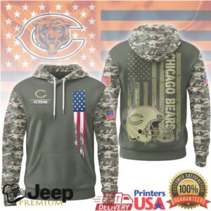 Chicago Bears Official NFL Veteran Camo Hoodie Limited Edition
