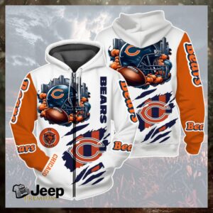 Chicago Bears x New 3D Graphic Hoodie 2026 Chicago Bears x New 3D Graphic Hoodie 2026