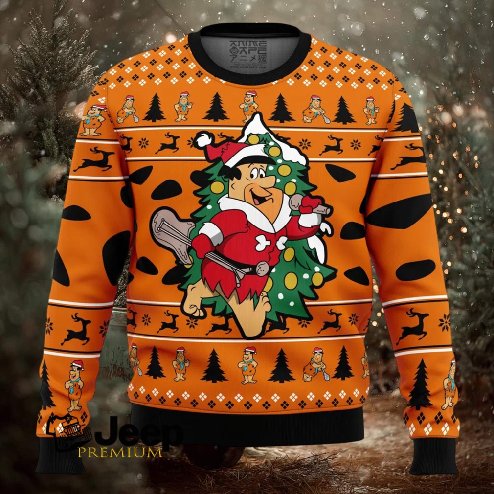 Christmas Fred The Flintstones Ugly Christmas Sweater Christmas Fred The Flintstones Ugly Christmas Sweater