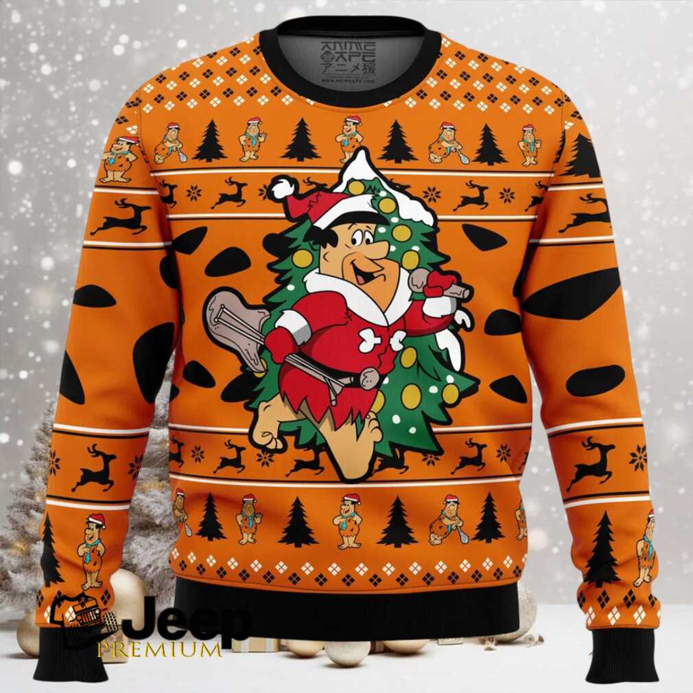 Christmas Fred The Flintstones Ugly Christmas Sweater Christmas Fred The Flintstones Ugly Christmas Sweater