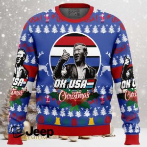 Christmas OK USA Bloodsport Ugly Christmas Sweater