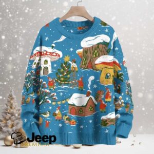 Christmas Printed Crew Neck Sweater