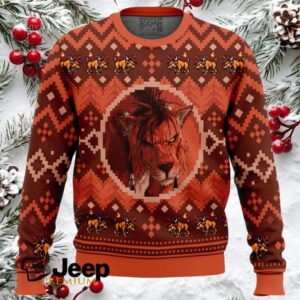 Christmas Red XIII Final Fantasy VII Ugly Christmas Sweater