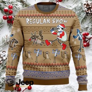 Christmas Rigby and Mordecai Regular Show Ugly Christmas Sweater
