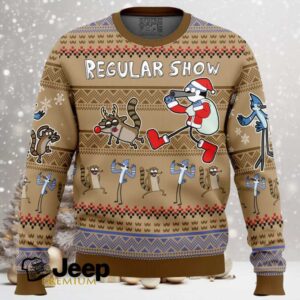 Christmas Rigby and Mordecai Regular Show Ugly Christmas Sweater