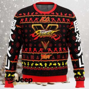 Christmas Ryu Street Fighter Ugly Christmas Sweater