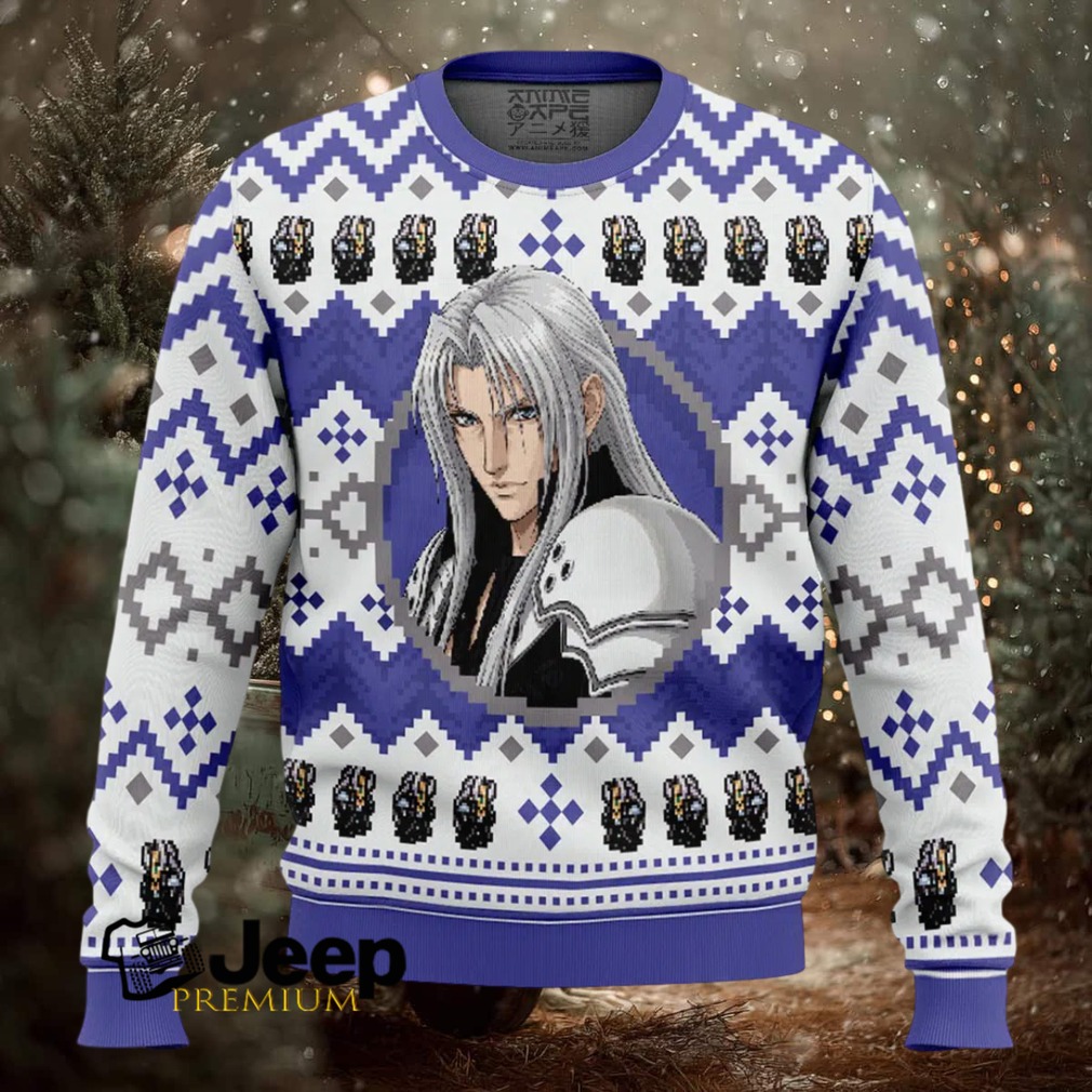 Christmas Sephiroth Final Fantasy VII Ugly Christmas Sweater Christmas Sephiroth Final Fantasy VII Ugly Christmas Sweater