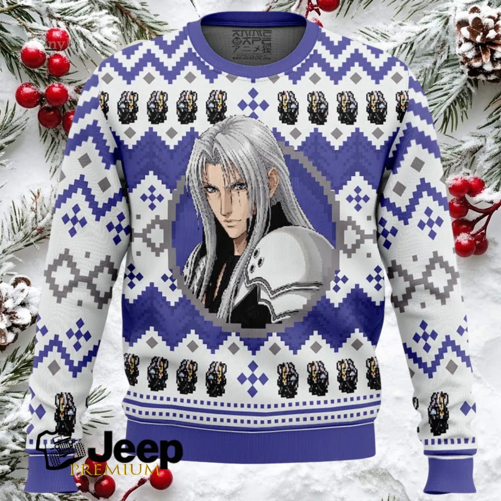Christmas Sephiroth Final Fantasy VII Ugly Christmas Sweater Christmas Sephiroth Final Fantasy VII Ugly Christmas Sweater