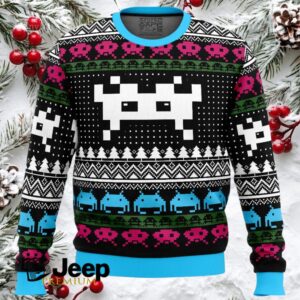 Christmas Space Invaders Ugly Christmas Sweater
