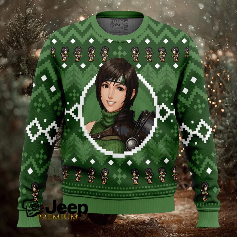 Christmas Yuffie Final Fantasy VII Ugly Christmas Sweater Christmas Yuffie Final Fantasy VII Ugly Christmas Sweater