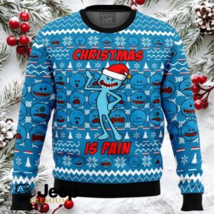 Christmas is Pain Mr. Meeseeks Ugly Christmas Sweater