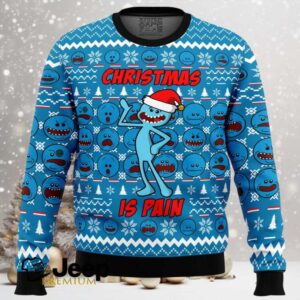 Christmas is Pain Mr. Meeseeks Ugly Christmas Sweater