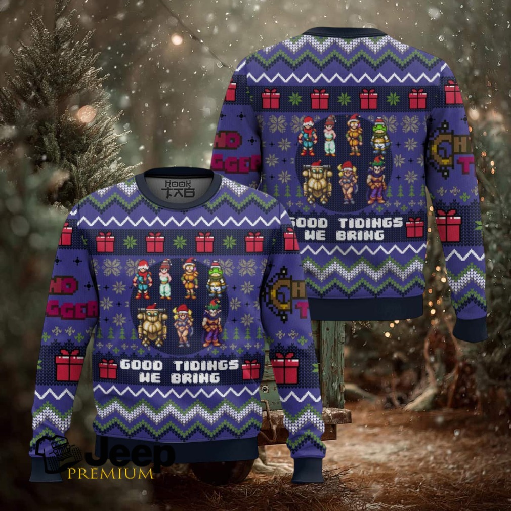 Chrono Trigger Good Tidings We Bring Ugly Christmas Sweater Chrono Trigger Good Tidings We Bring Ugly Christmas Sweater