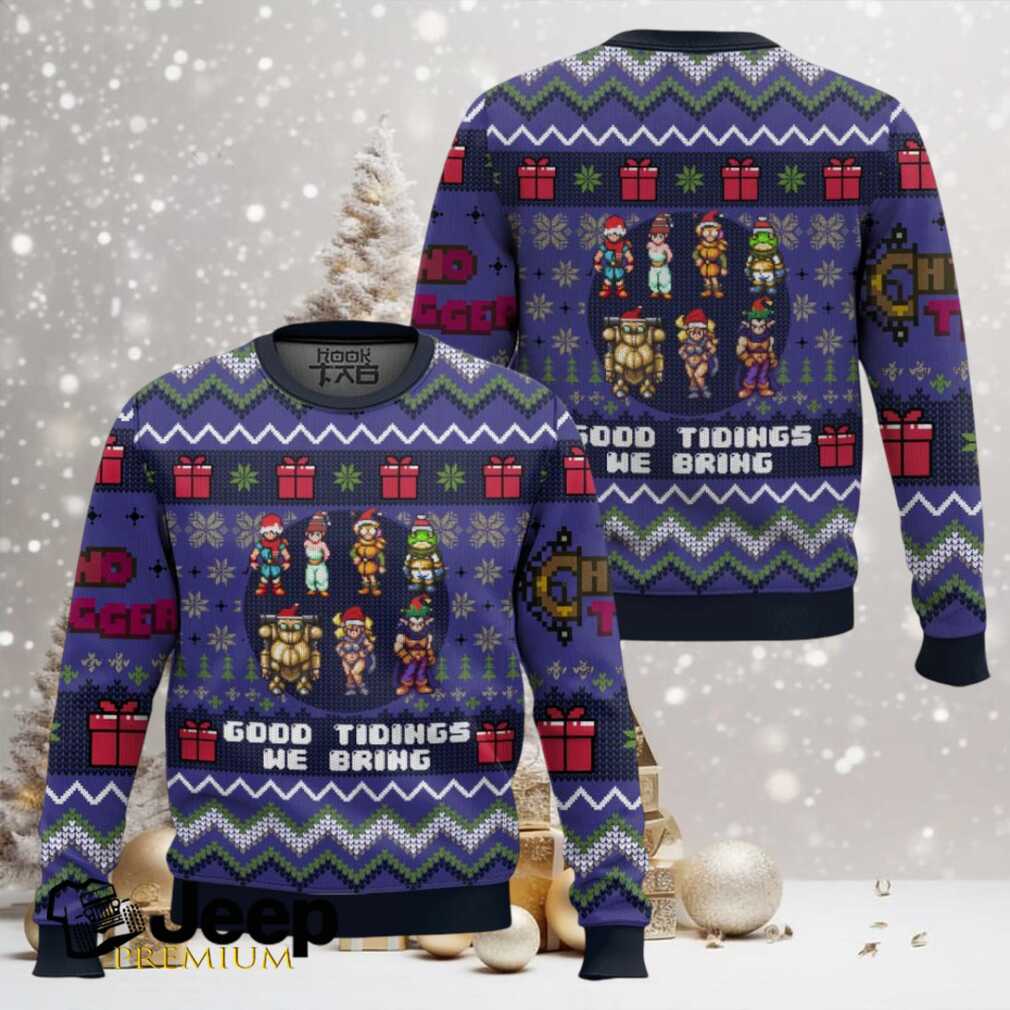 Chrono Trigger Good Tidings We Bring Ugly Christmas Sweater Chrono Trigger Good Tidings We Bring Ugly Christmas Sweater