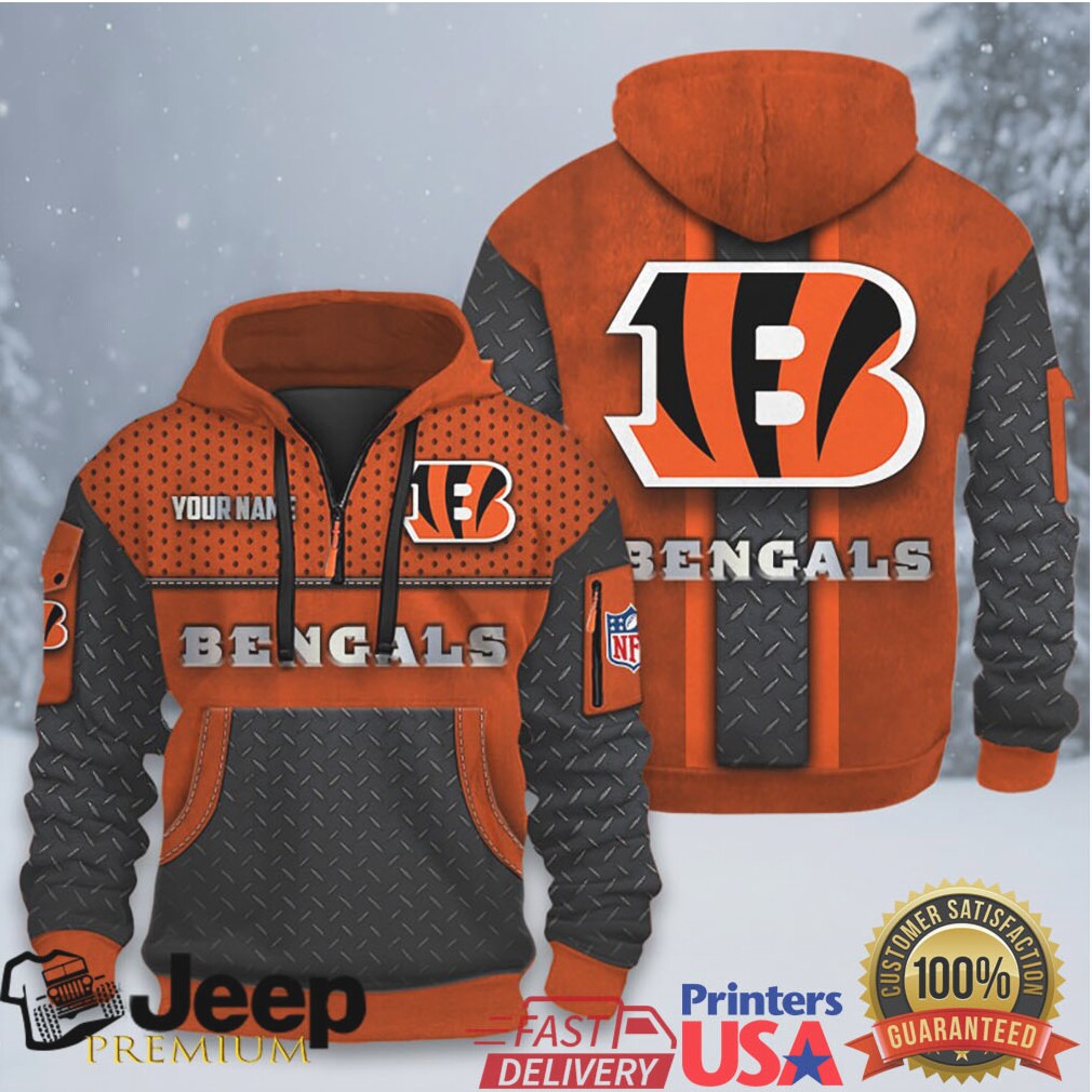 Cincinnati Bengals Custom Name & Number Pullover Hoodie Cincinnati Bengals Custom Name & Number Pullover Hoodie