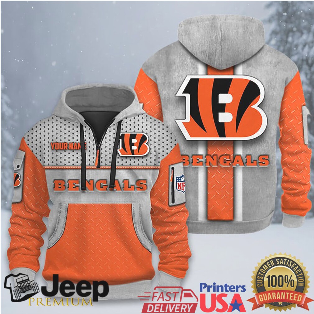 Cincinnati Bengals Custom Name & Number Pullover Hoodie Cincinnati Bengals Custom Name & Number Pullover Hoodie